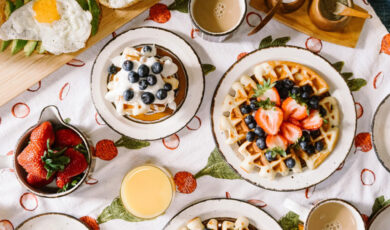 Delicious Field Berry Waffles